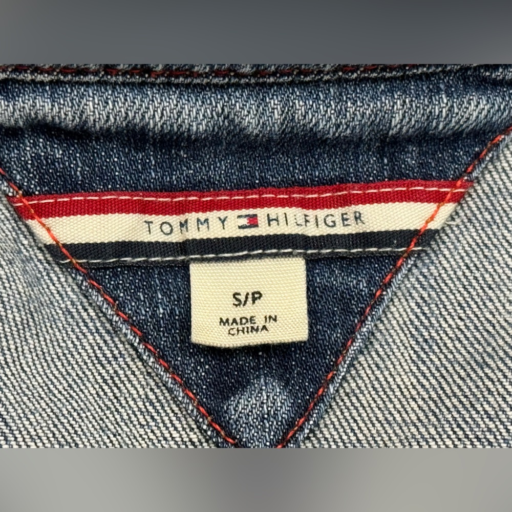 Women's Tommy Hilfiger Denim Button-up Jacket, Blue Size Small - Picture 12 of 13